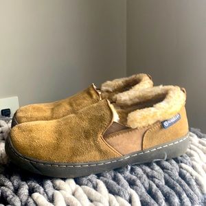 mens slid on slippers